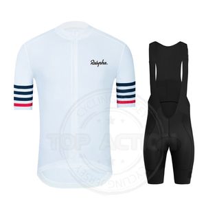 Cykeltröja set Summer Ralvpha Short Sleeve Set Ropa Ciclismo Sports Shirt snabb torr andas MTB slitage 230508