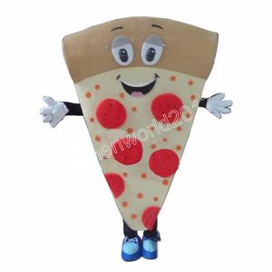 Costume da mascotte PIZZA professionale Simulazione Abiti da personaggio dei cartoni animati Abiti da adulto Abiti da carnevale di Natale per uomo Donna