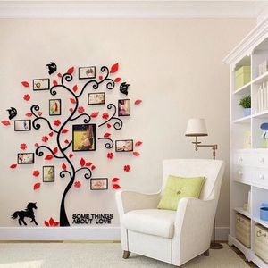 Väggklistermärken 82x100 cm DIY tapet 3D HD Family Tree Sticker Po Decoration Poster Decal Kid Bedroom Home