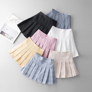 Skirts Baby Toddler Children Clothing School Plaid Girls Skirt Bottoming Princess Pleated Skirts Kids Short SKirt Summer Child Clothes 230508