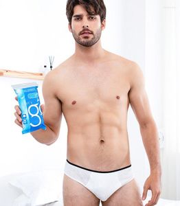 Underpants Top Quality Cotton Disposable Briefs For Men Pure Business Travel Underwear Male Panties 50pcs/lot JJ-021