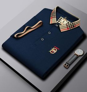 Nowa męska koszulka polo haft haft haft haflo hombre koreańska luksusowa marka moda szczupła casualna odzież