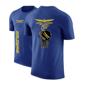 Erkek Tişörtler Erkek Goldwing GL1800 Motocycles Kısa kollu nefes alabilen ilk yaz pamuk spor moda gündelik harajuku t-shirt 230508