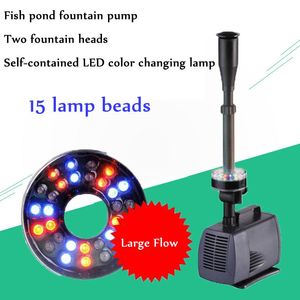 Pumps 40w 3000l/h Aquarium Fish Pond Led Submersible Water Pump Garden Fountain Pump With Led Color Changing Fountain 220V