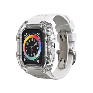 Smart Watch voor Apple Watch Ultra 8 -serie smartwatch 49mm scherm gemengde kleur siliconen modieuze multifunctionele horlogekas