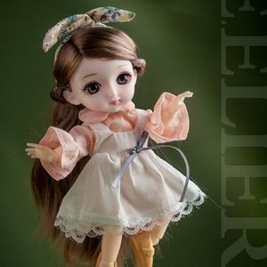 Куклы 16см 1/12 куклы BJD для девочек подарок 13 Ball Coalted Play House Детские игрушки с бокалом парик