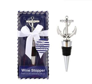 100PCS Anchor Bottle Stopper Wedding Favors Nautical Themed Bridal Shower Sea Party Event Keepsake Anniversary Giveaways Ideas