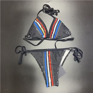 Hot bikini women fashion luxur brand designer swimsuit 2023 Luxury Swim Bathing Suit letter Geometric printed High Waist suits summer Beach Wear Swimming Suit