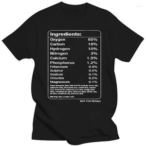 Herren T-Shirts Chemie Shirt Elemente des menschlichen Körpers Männer Typografie Wissenschaft von Uchi Clothing