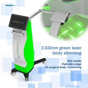 532nm Laser frio Luxmaster Slimming Machine 10d LLLT Equipamento de dissolução de gordura a laser Emerald