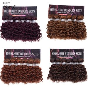 Bulks capelli brasiliani Jerry ricci biondi 27/30 colore zenzero rosso 99J F4/30 umani naturali 6 pacchi affare onda d'acqua corta bundle 230508