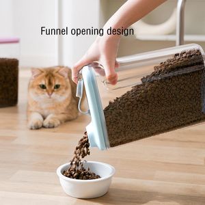 Feeding Pet Food Storage Bucket Dispenser Large Capacity Sealed Food Container for Small Dog and Cat Dry Food Store Box Pet Accessories