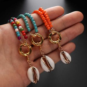 Pendant Necklaces Colorful Seed Bohemian Natural Shell Choker Collares Fashion Boho Summer Vinatge Beads Cowrie Necklace for Women Y23