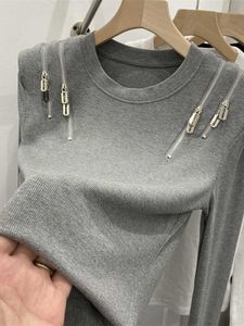 女性のTシャツ夏の女性Tシャツ女の子Tシャツの女性服ロングスリーブトップスプリングコットンスリムTシャツ女性クロップTシャツセクシーなスキニーY2K J230506