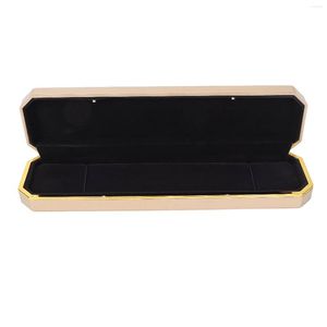 Jewelry Pouches Bracelet Display Case Lighted Gift Box Luxurious For Anniversaries