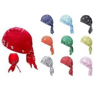 Piraten-Bandana-Hut Dew Rag Cotton Headwraps Hip-Hop-Hut Sweat Wicking Beanie Cap Skull Cap für Männer Frauen 35 Farben
