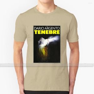 Męskie koszule tenebre koszula niestandardowa design bawełna dla mężczyzn kobiety - letnie topy Dario Argento Italian Giallo Horror Movie