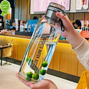 2L de grande capacidade de água, garrafa de água transparente de suco de leite xícara de viagem ao ar livre esporte portátil à prova de vazamento portátil Drinkware Tea Glass Bottle