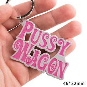 Bieciki Nowe stopnie cynkowe cipka Woza Wagon Fashion Key Pierścień Uchwyt Pierścień Akcesoria Bieci Blak Pink Letter Ceybels For Woman DIY Wiselant Keyring J230426