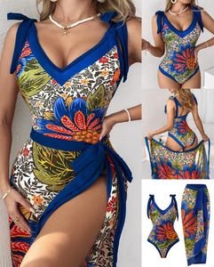 Costume da bagno da donna sexy da vacanza al mare Costume da bagno donna 2023 Piante estive Stampa ananas Senza maniche con scollo a V Costume intero da donna con copertura