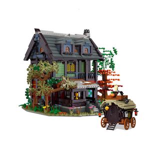 Blocks Amedieva Inn MOC 89148 House Ideas Building Bricks Medieval View Architecture Model Education Toys Gifts For Children 230508