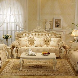 Chaves de cadeira Capas de sofá clássico europeu Cushion Cover Concune Luxury Completa All Inclusive Non Slip Four Seasons Universal Living Room