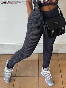 Spodnie damskie capris cipki chude jogging legginsy kobiety y2k vintage swobodny dziki elegancki elastyczne elastyczne stylowe dres basowe dna streetwearu t230509