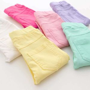 Shorts Spring Girls Leggings Baby Clothes Pencil Pants Candy Colors Kids 3 12 Year Trousers Skinny 230508