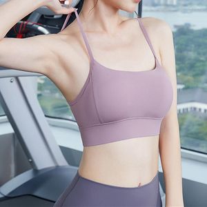 Yoga Outfit Women Sexy U Shape Back Sport Bra Fitness Clothing Gym Breathable Running Crop Top Padded Sports Push Up Female Tops