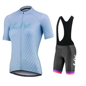 Cykeltröja set Summer Liv Woman Cycling Jersey Set Mtb Road Bicycle Clothing Breattable Mountain Bike Clothes Quick-Torch Cycling Set 230509