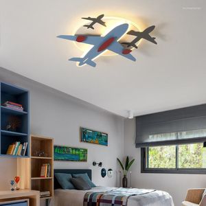 أضواء السقف الحديثة LED for Kids Room Airplane Carery Light Tiptures Childrens Bedroom