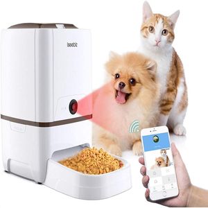 Alimentazione ISEEBIZ Alimentatore automatico di grandi dimensioni per gatti cani da 6l Dissinder per cani intelligenti con alimentazione per alimenti per alimenti per alimenti forniture per animali domestici