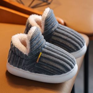 Slipper Winter Kids Baby Boys Girls Winter Slippers Non-Slip Home Inomoors Shoes Fashion Warm Children Bedroom Shoes Slippers 230509