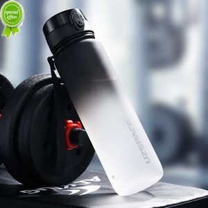 500/1000ml Sport Su Şişesi BPA Boşluk Kapağı Markeri Sızdıran Şişmiş Buzlu Tritan Plastik Kupası Açık Fitness Spor Salonu