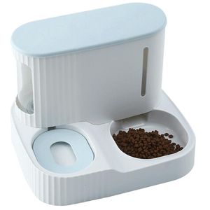 Feeding Pet Cat Food Bowl Automatic Feeder with Dry Food Storage Cat Drinking Water Bowl High Quality Material Pet Supplies