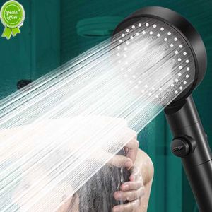 Nowe 6 trybów prysznic Regulowany pod wysokim ciśnieniem Woda Oszczędność Prysznic dla jedno-klucza zatrzymania woda masaż prysznicowy do akcesoriów łazienkowych