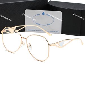 Designer-Sonnenbrillen für Herren, sechseckige Sonnenbrillen, Lünette, Goldrahmen, transparente Lesebrille, umgekehrtes Dreieck, Luxus, der eine bequeme Schutzbrille trägt