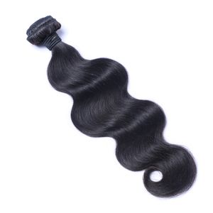 ブラジルの処女人間の髪の体の波の未加工のレミー髪は二重横糸100g/バンドル1バンドル/ロットを漂白することができます