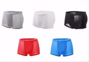 Mutande 5PCS Uomo Summer Boxer Biancheria intima traspirante Colori misti Slip