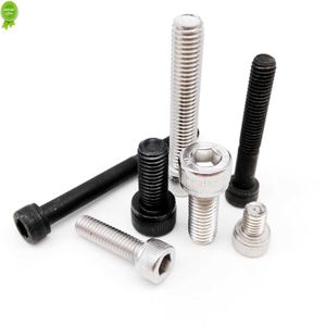 NOWOŚĆ 10PCS M3 M4 M5 M8 304 A2 Stal nierdzewna Czarna klasa 12,9 Stalowa din912 Sześciokąt Gniazdo Gniazdo Głowa śruba śrubowa L = 4-150 mm