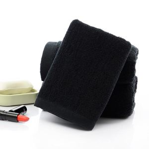 Handduk av hög kvalitet svart ansikte handdukar bomull mjuk strand hem badrum dusch torr hår stark vattenabsorption för vuxna
