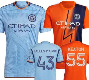 2023 New York City Home Personalizzato 8 LAMPARD 7 DAVID VILLA 10 MORALEZ 15 MCNAMARA 21 Pirlo 22 MATARRITA 28 MITRITA Maglia da calcio di qualità tailandese kingcaps Abbigliamento da calcio