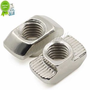 New 10 20 50 100pcs M3 M4 M5*10*6 for 20 Series Slot T-nut Sliding T Nut Hammer Drop In Nut Fasten Connector 2020 Aluminum Extrusion