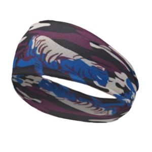 6st Nya herrsportens pannband som kör fitness Svettbsorberande pannband Camo Elastic Breatble Pannband