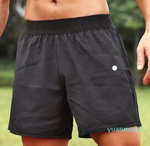 Shorts masculinos esportivos para yoga fitness ao ar livre shorts de secagem rápida cor sólida casual pan de corrida