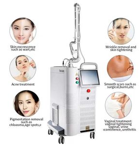 NY TECH 60W CO2 Fraktionell laser Acne ärr Borttagning Skin Resurfacing Treating Skin Whitening Tattoo Remover Stretch Markets Removal 10600nm Machine