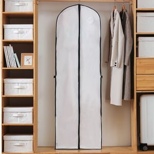 Dust Cover Wedding Bridal Dress Robe Garment Clothes Storage Protective Bag Case White Waterproof Dustproof Cover Non-woven Craft 230509