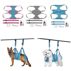 マットペット犬のグルーミングハンモックペット犬のスリングのための犬のスリング犬ハンモック拘束バッグ