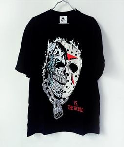 Warren Tshirts Jason Skull Print Mens Art TShirts Loose Tees Men Casual Shirt Shorts Sleeve Black Tee