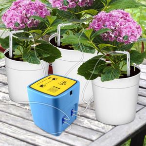 Vattenutrustning Dubbelpump Tidsinställd automatisk droppbevattningssystem WiFi Intelligent enhet Remote App Controller Garden Terrace Potted